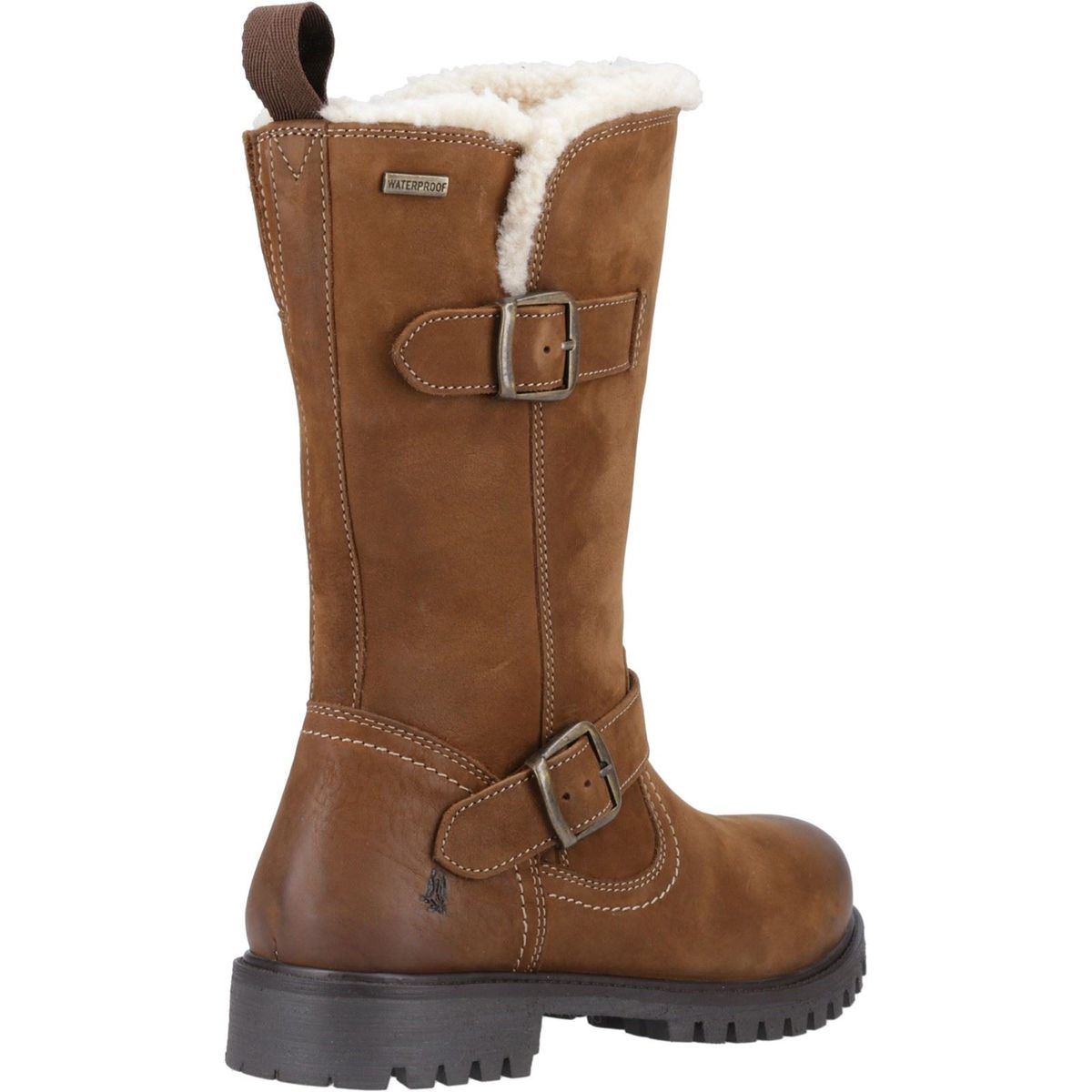 Wasserdichte Lederstiefel mit Lammfellfutter
