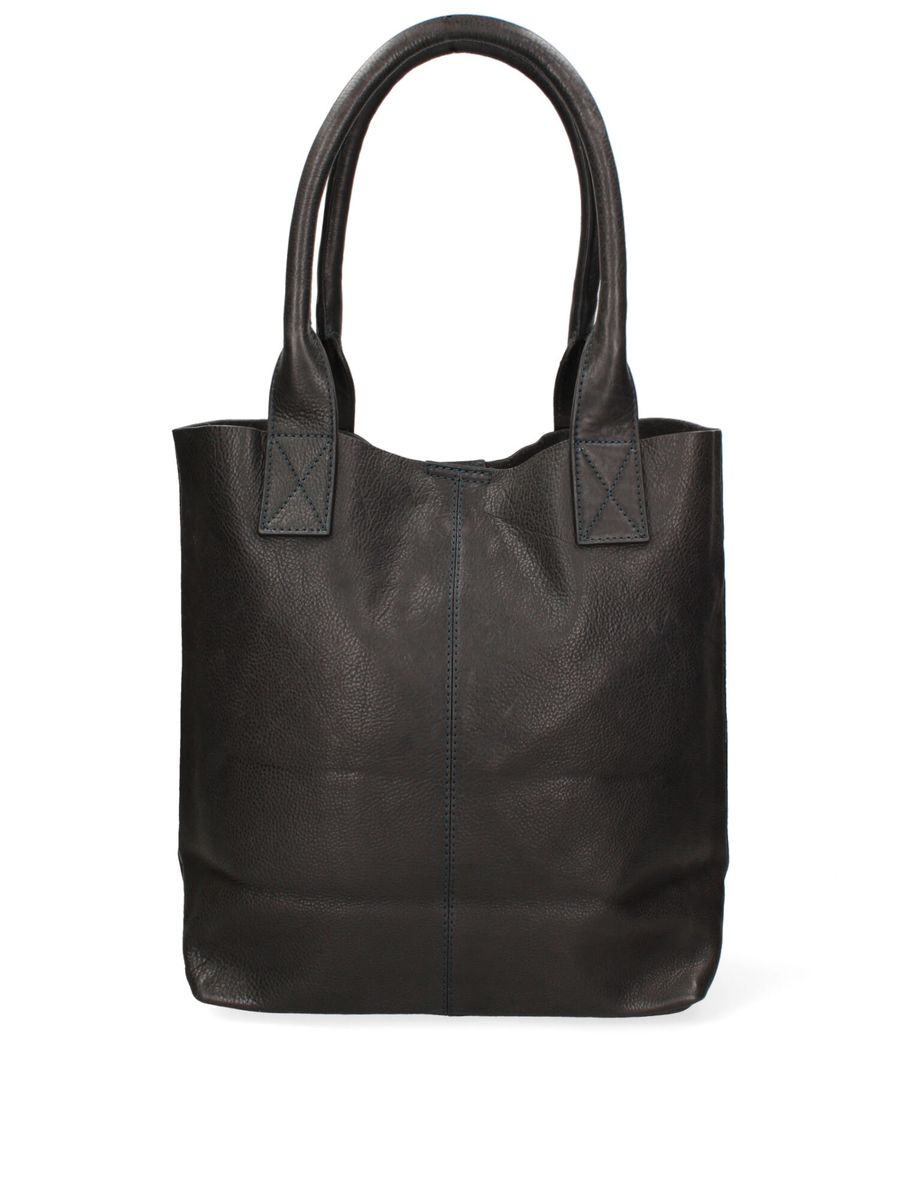 Minimalistische Leder Tasche mit Reißverschluss