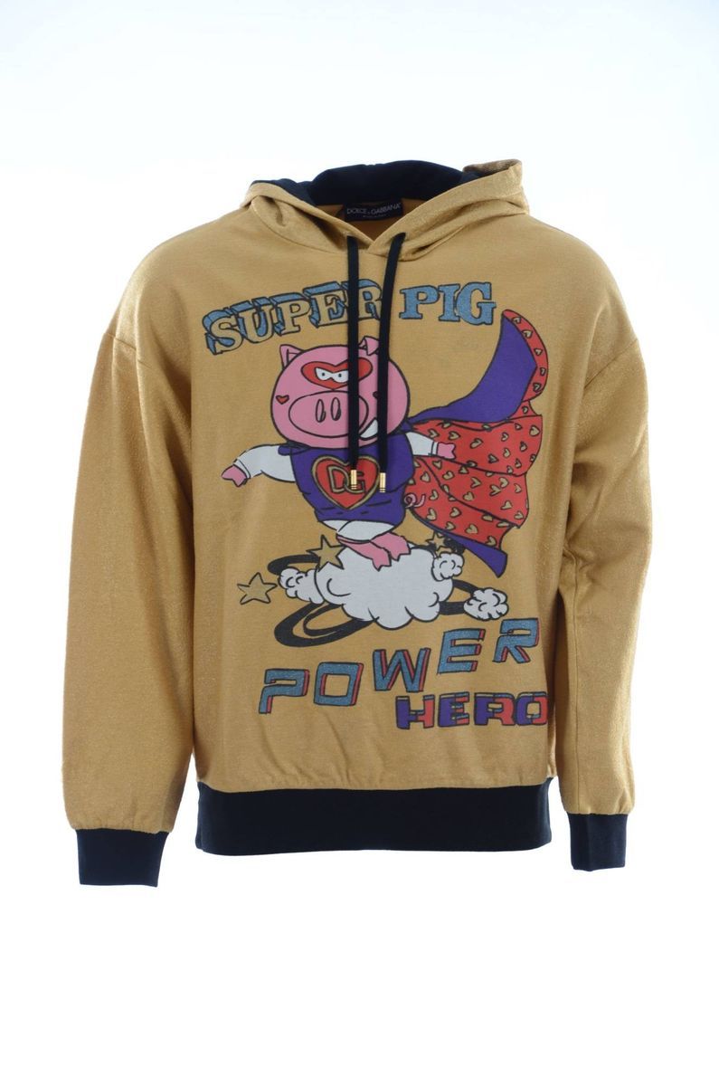 Super Pig Grafik Hoodie Sweatshirt