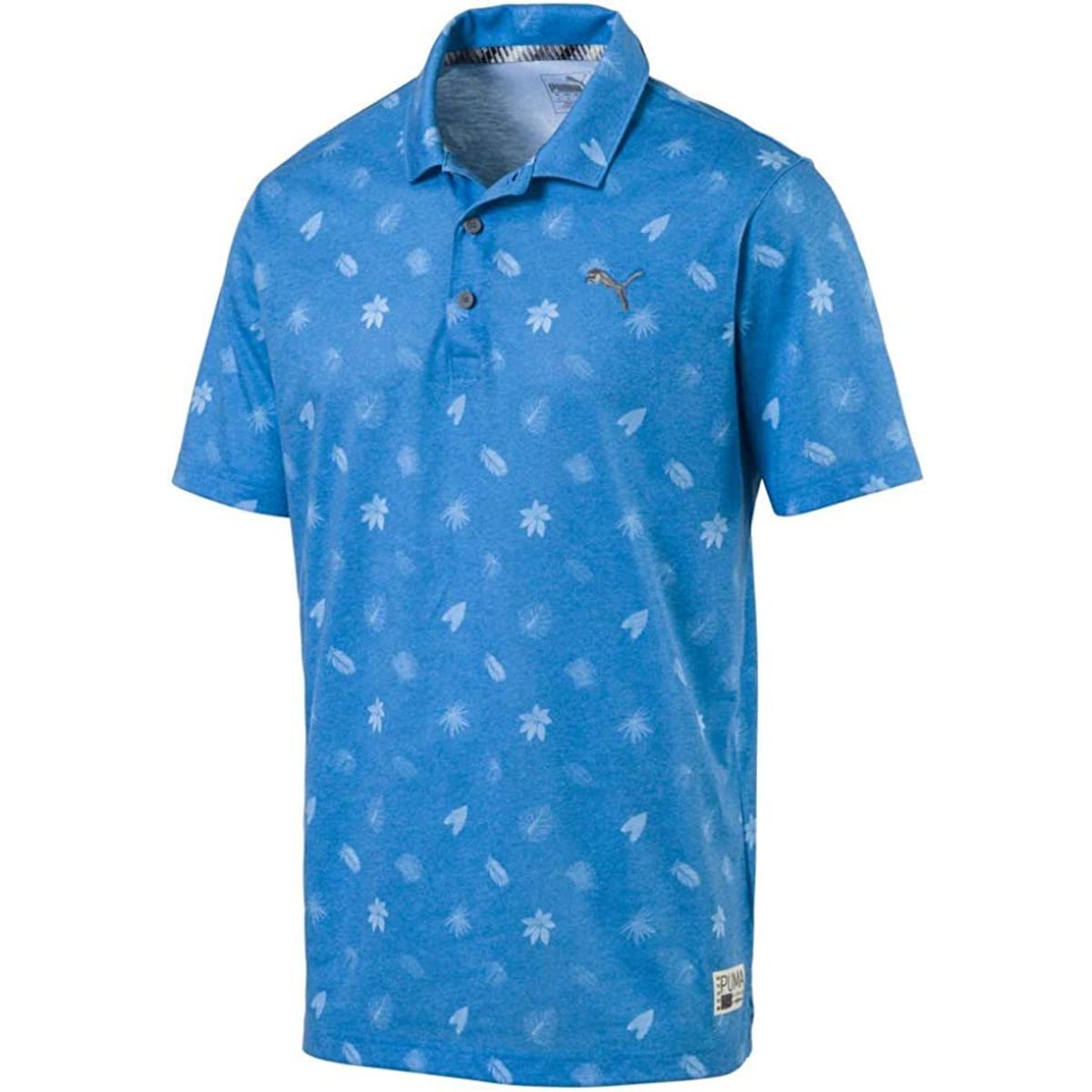 Herren Performance Fit Floral Poloshirt