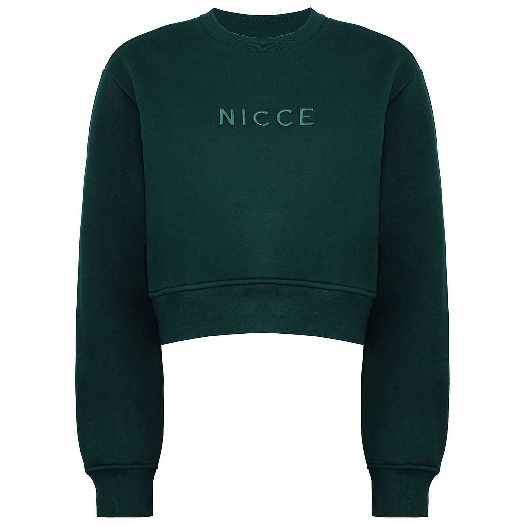 Kurz geschnittenes Rundhals-Sweatshirt