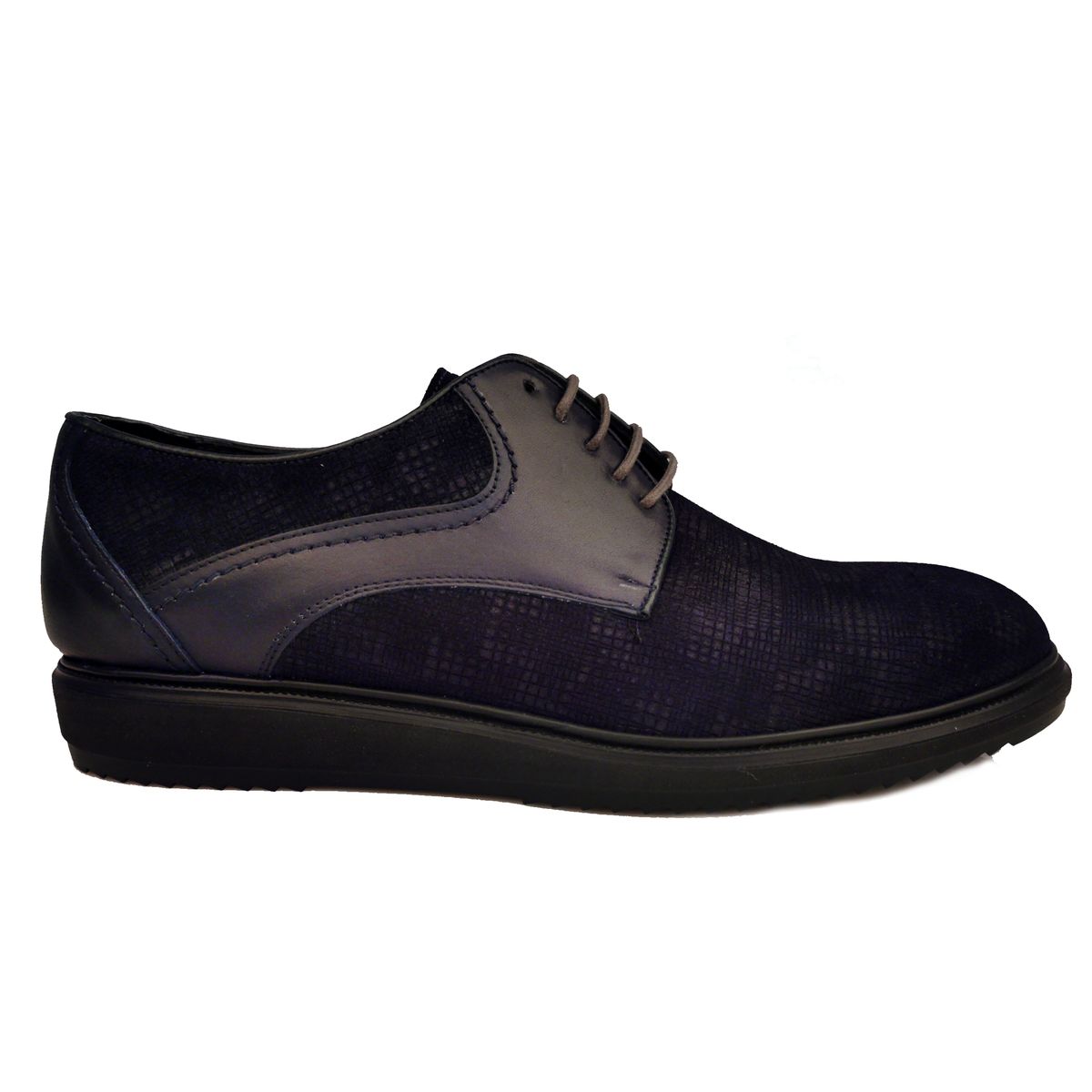 Herren Marineblauer Schnürschuh Oxford