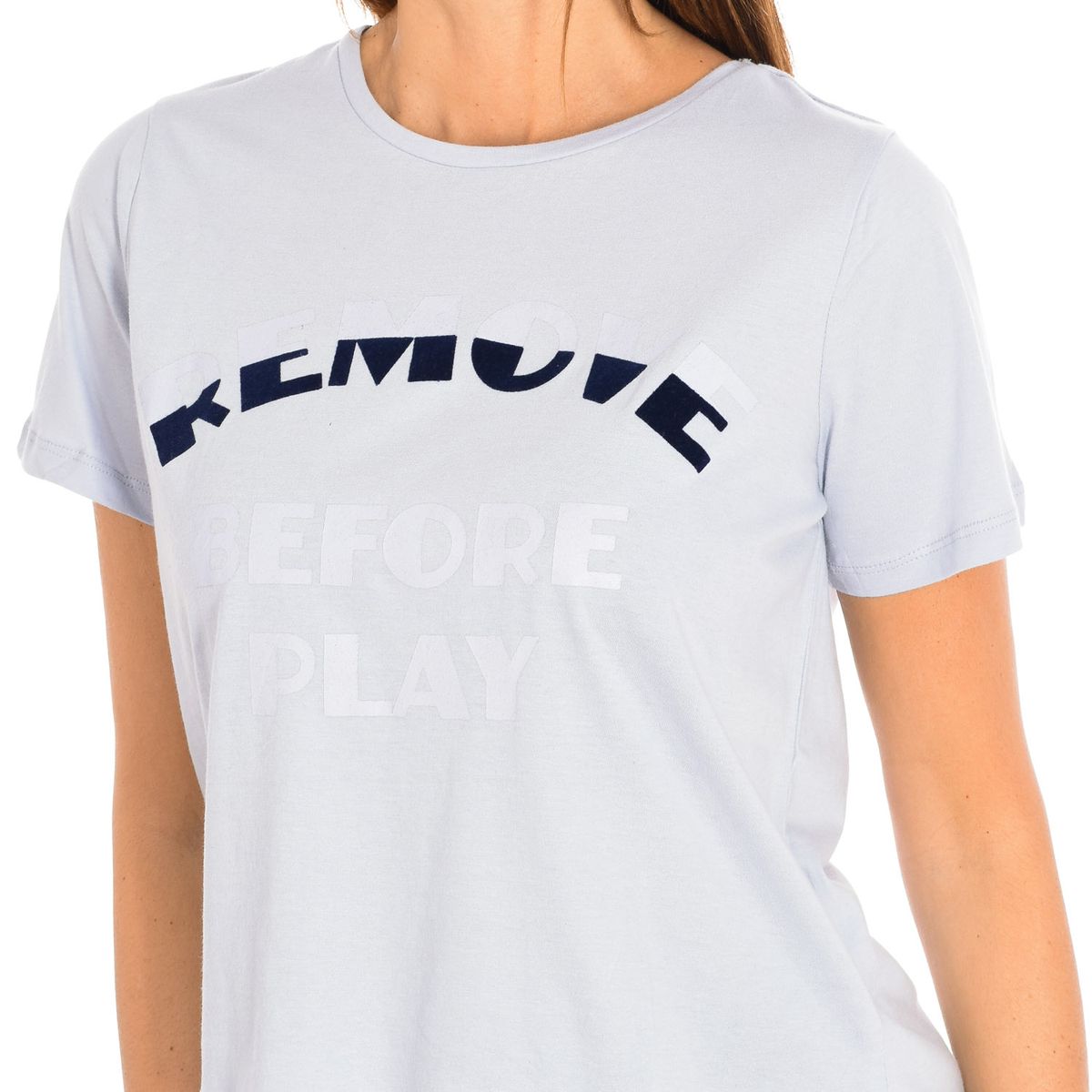 Baumwoll-T-Shirt mit Bogen-Grafikprint