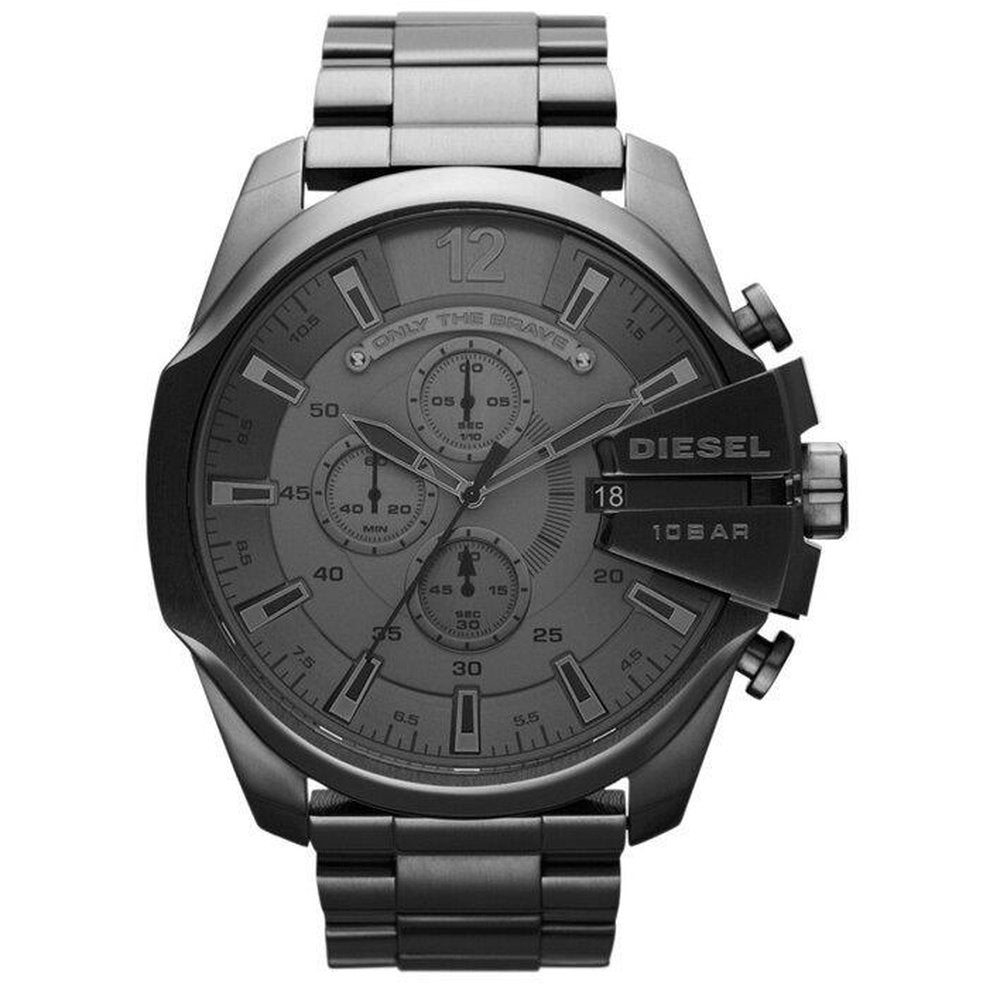 Gunmetal Chronograph Edelstahl Uhr