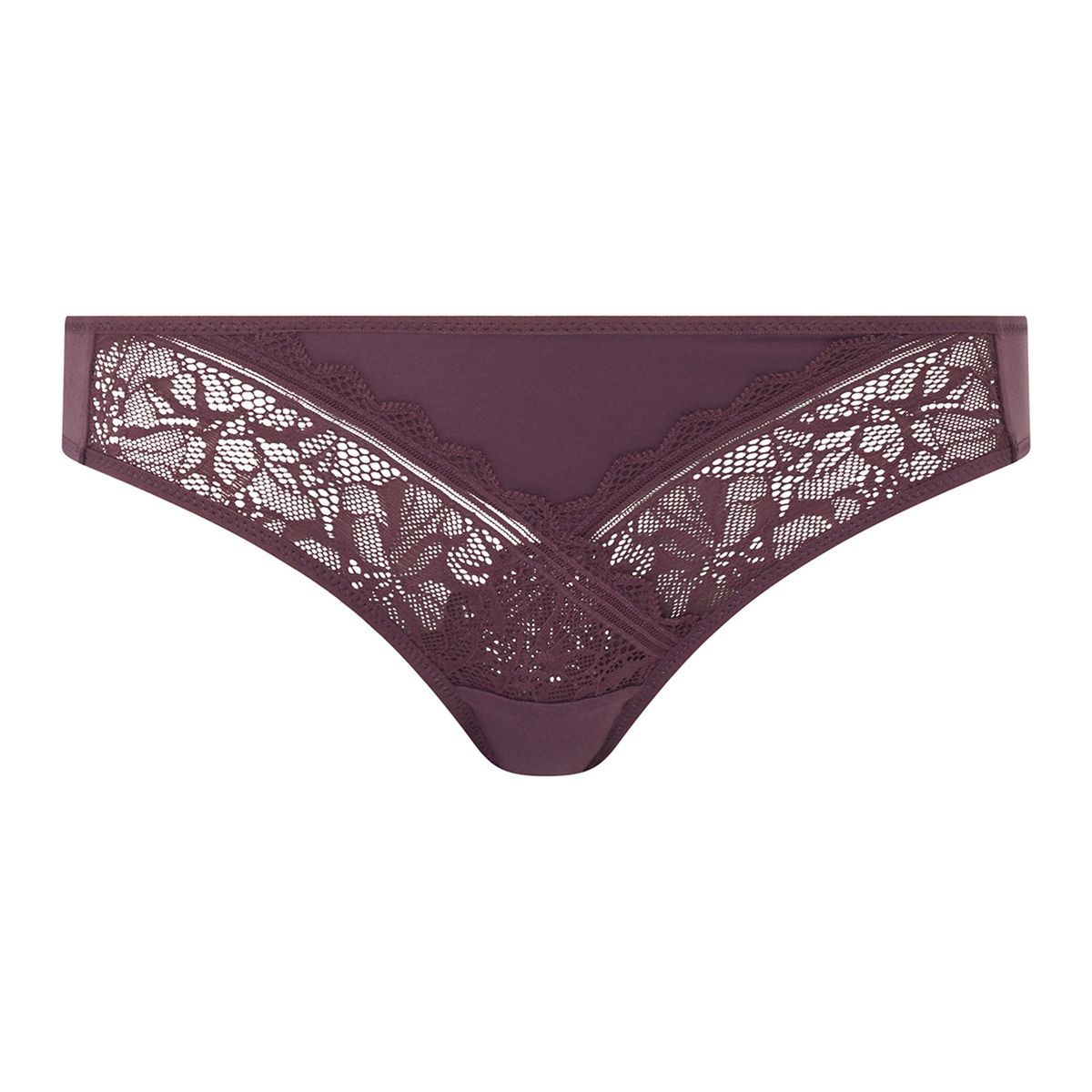 Slip mit floraler Spitze