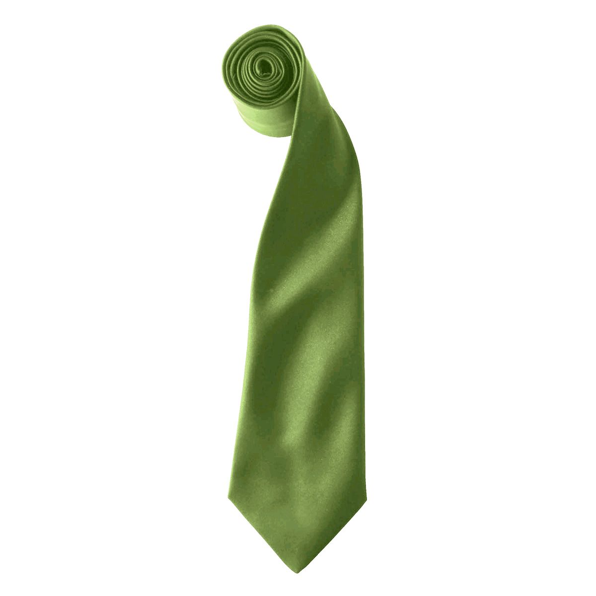 Grüne Satin-Clip-Krawatte
