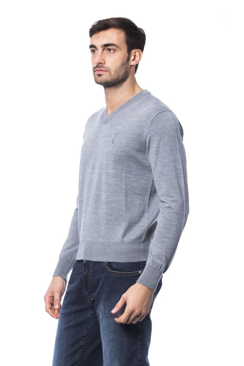 V-Ausschnitt Pullover aus Merinowolle