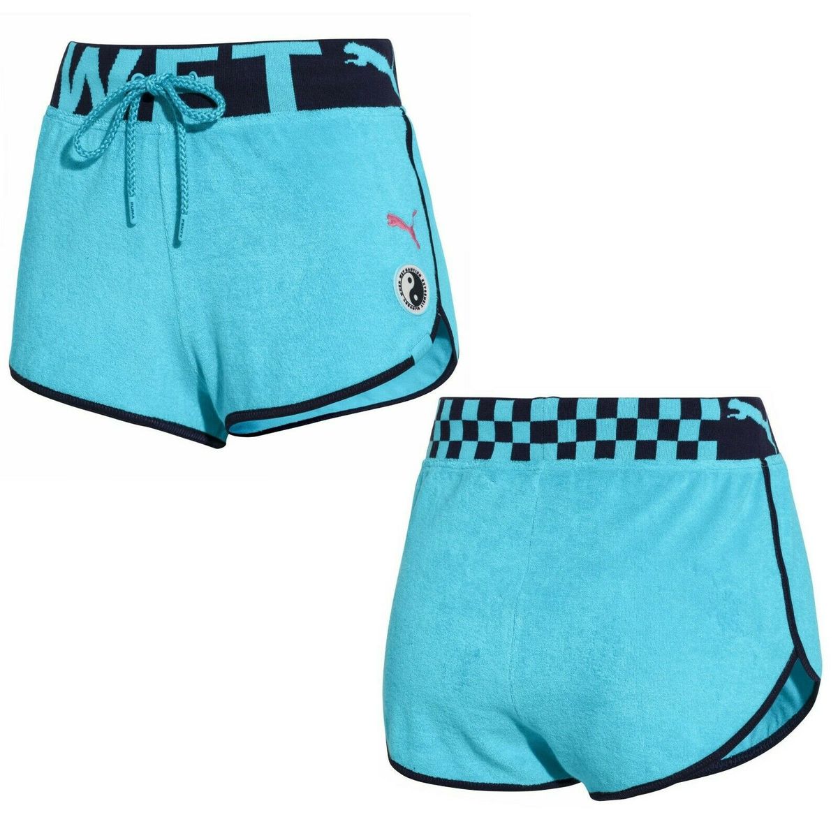 Delphin-Saum Frottee-Sportshorts