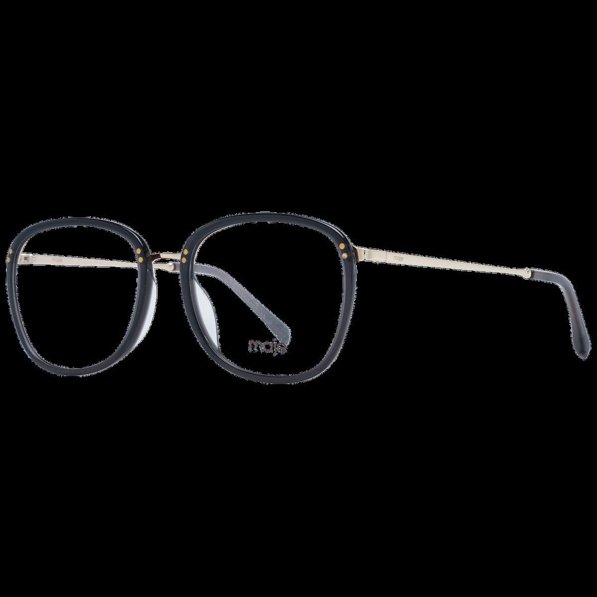 Schwarze trapezförmige Vollrandbrille