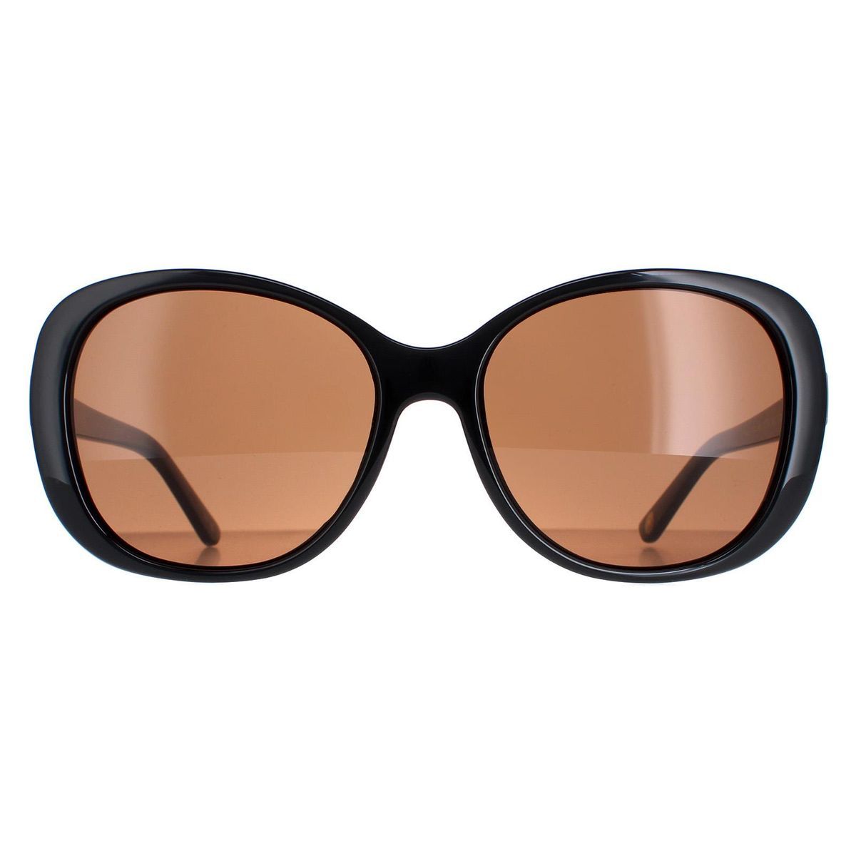 Übergroße Butterfly-Sonnenbrille mit braunen Gläsern