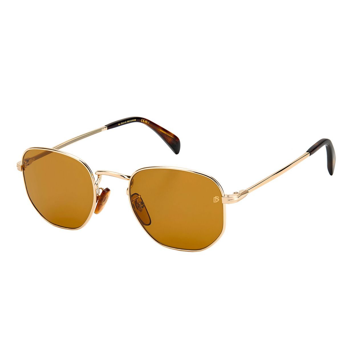 Sechseckige Metallrahmen-Sonnenbrille