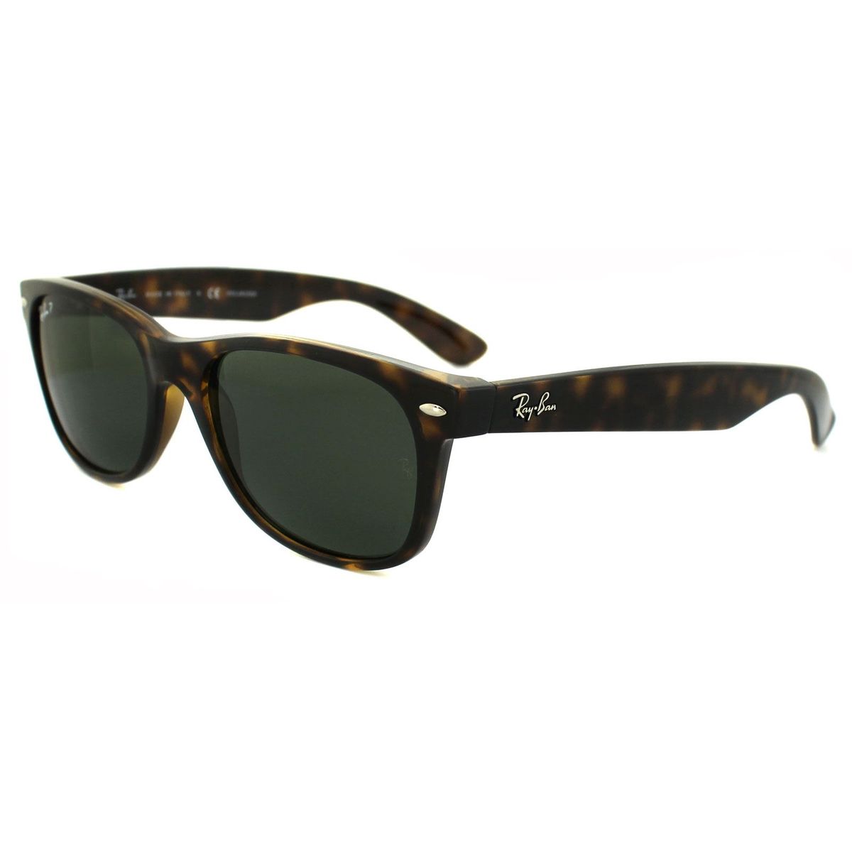 Klassische Eckige Sonnenbrille in Schildpatt-Optik