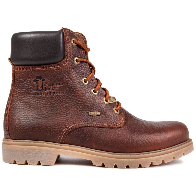 Braune Leder-Stiefeletten mit gepolstertem Kragen