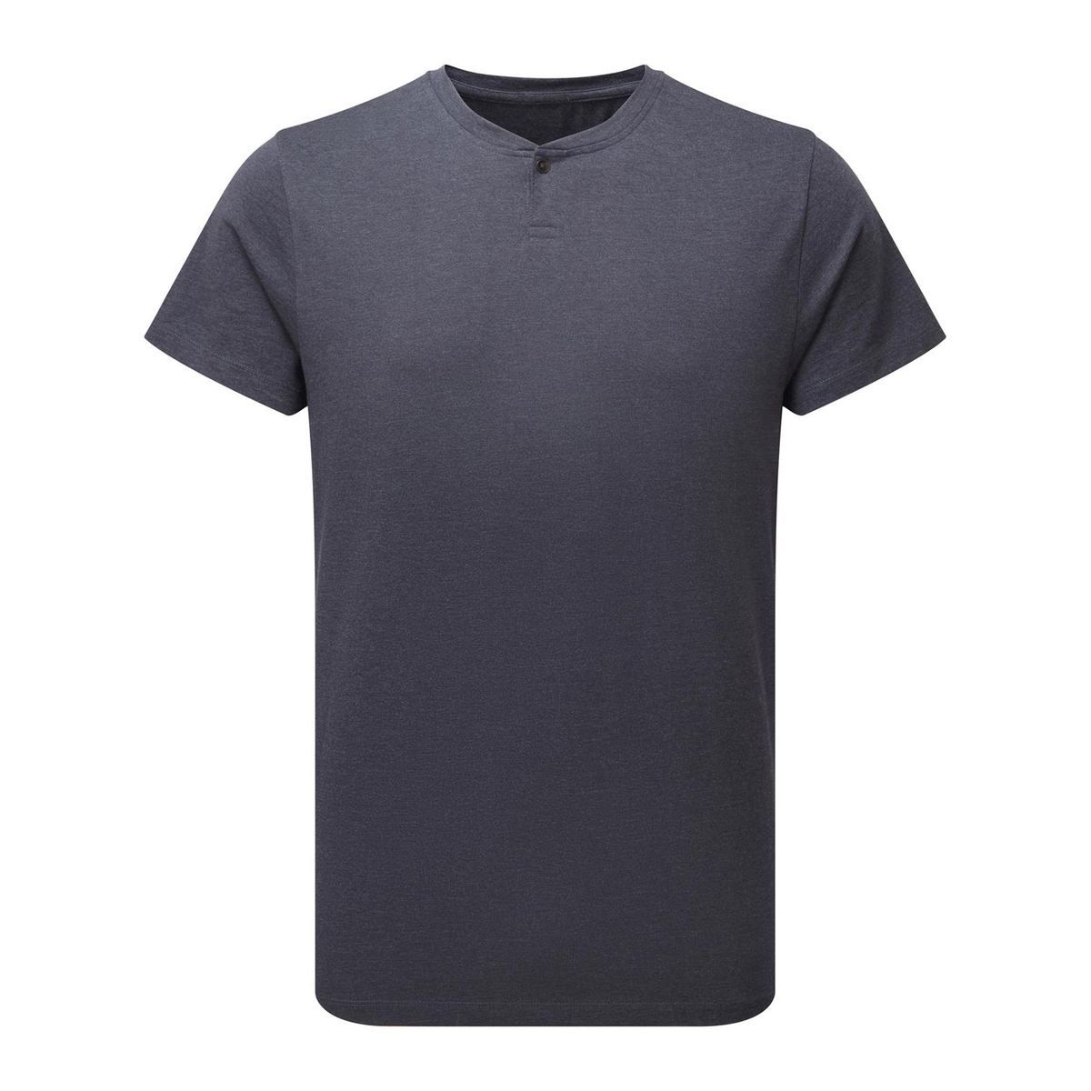 Herren Henley T-Shirt mit Melange-Effekt
