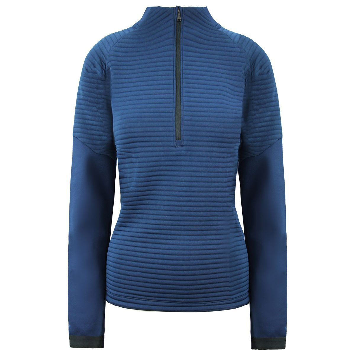 Figurbetonter Pullover mit halbem Reißverschluss
