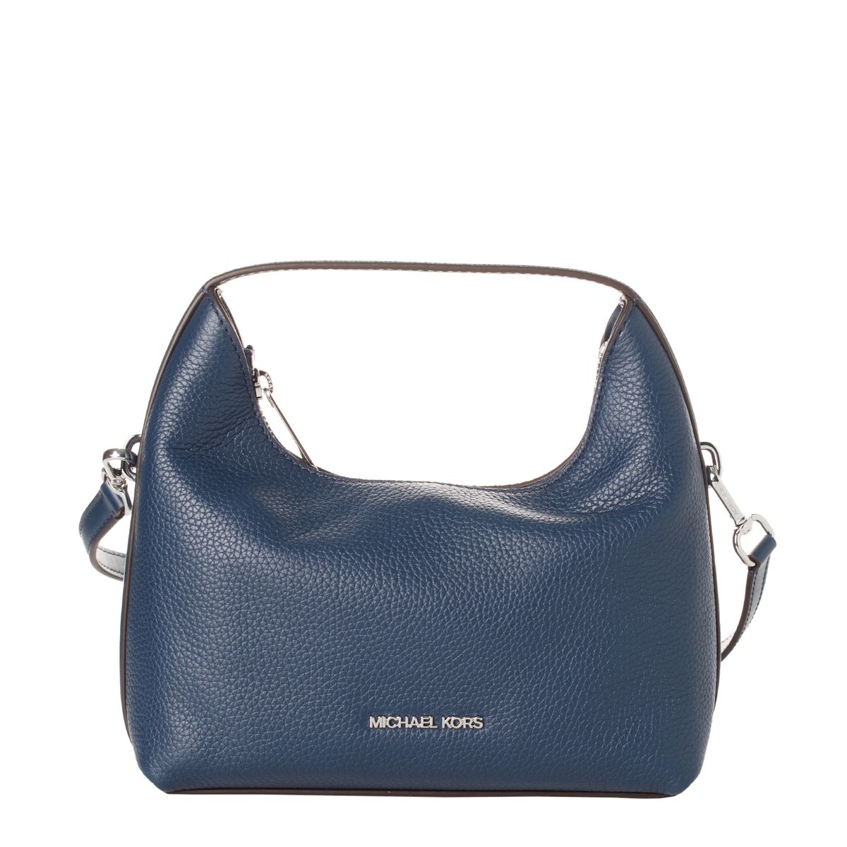 Minimalistische Hobo-Tasche aus genarbtem Leder
