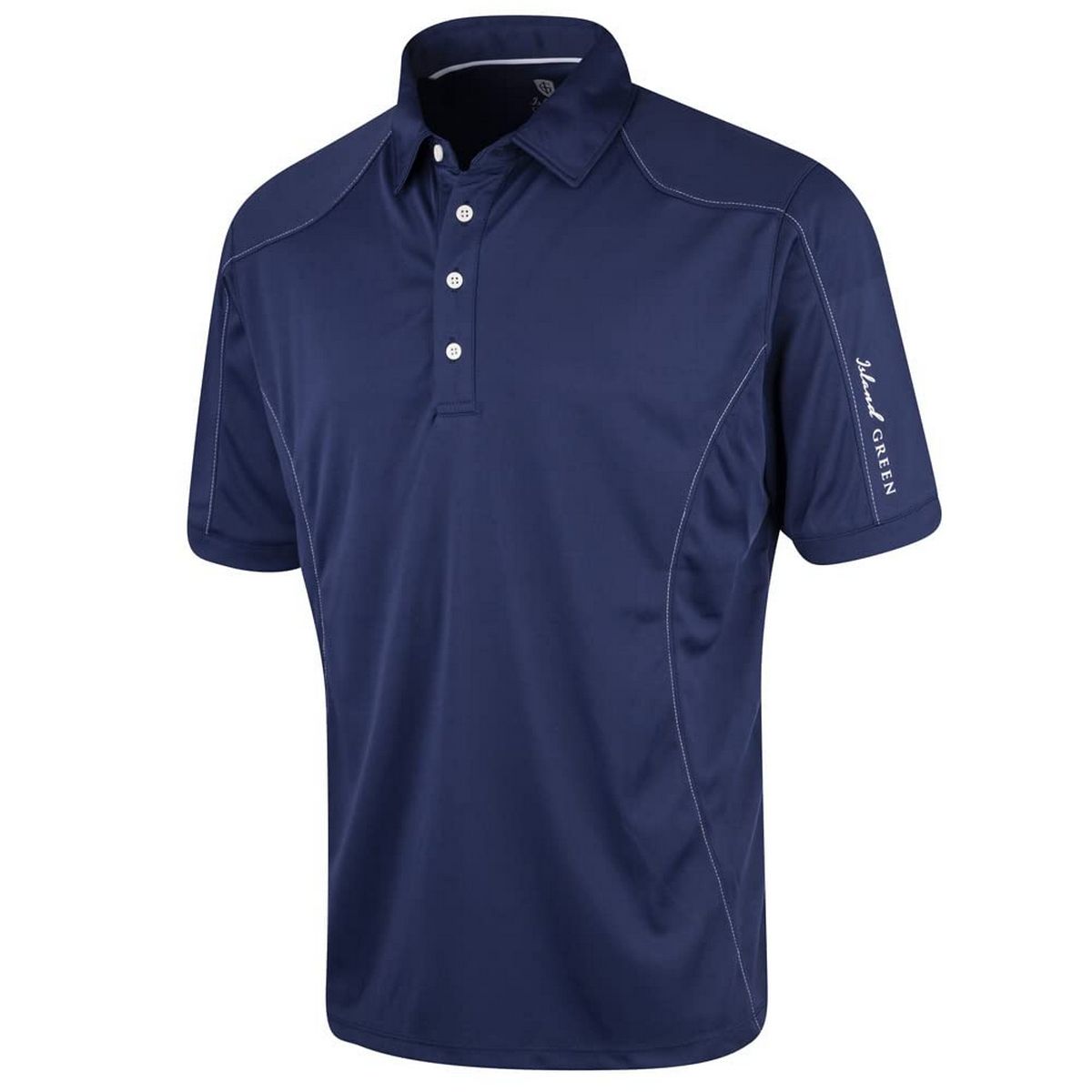 Einfarbiges Kurzarm Golf Poloshirt