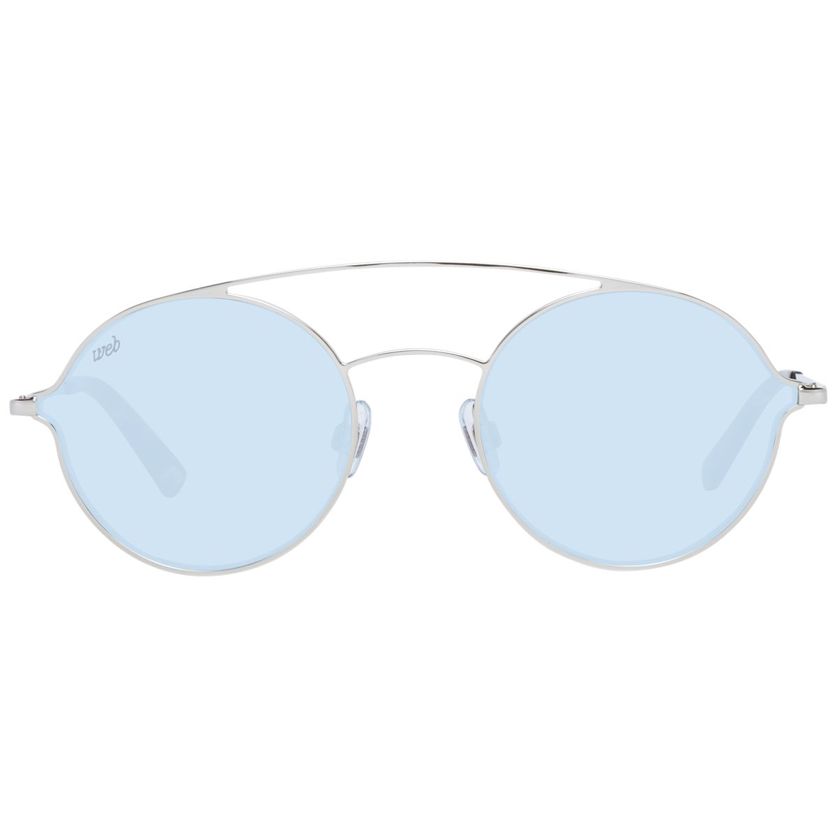 Runde Metall-Sonnenbrille mit Doppelsteg