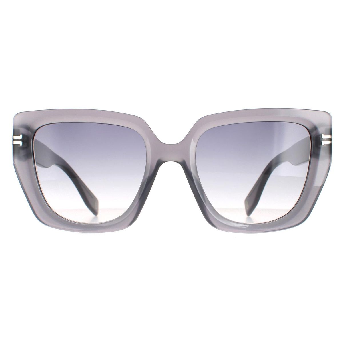 Graue Sonnenbrille mit eckigem Rahmen