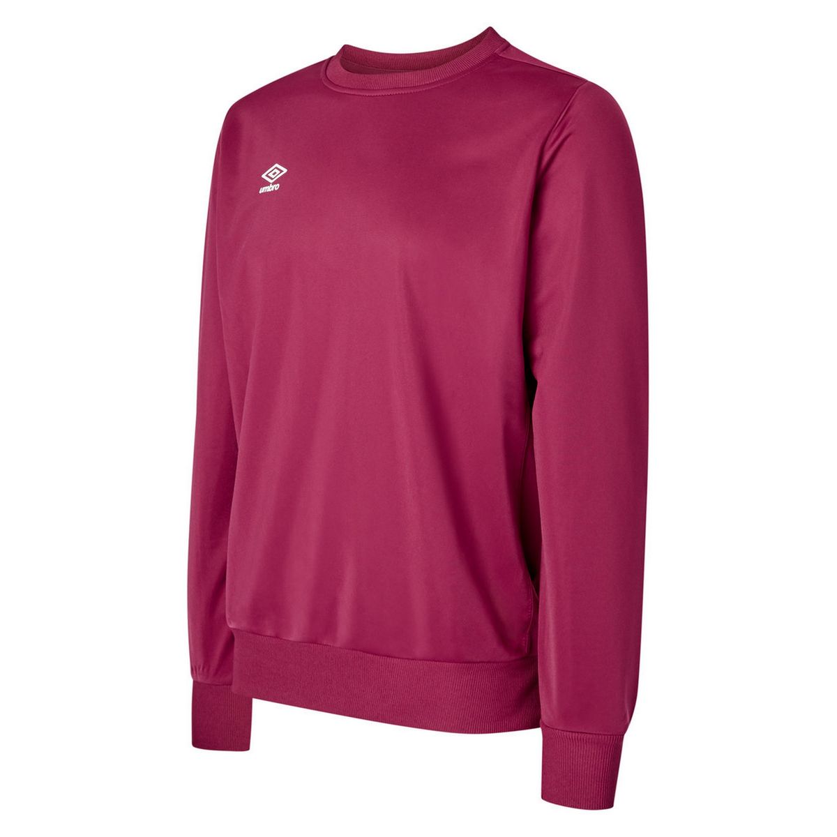 Burgunderfarbenes Sweatshirt in klassischer Passform