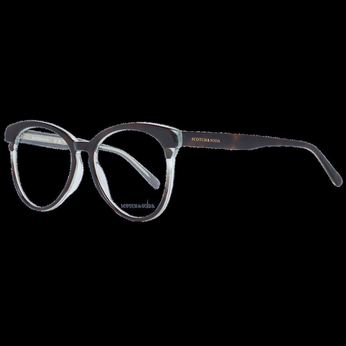 Runde Vollrandbrille in Braun