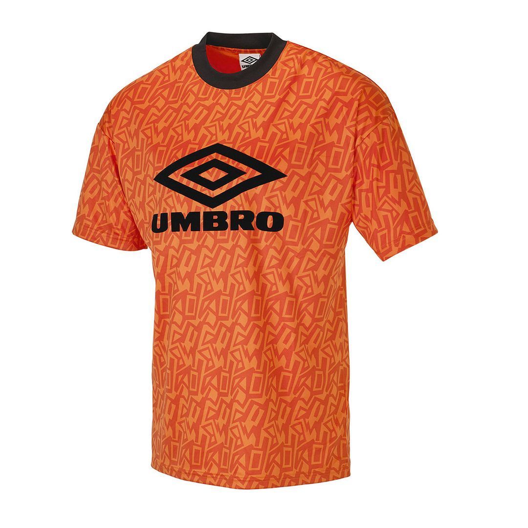 Orangefarbenes T-Shirt mit Grafikprint und Rundhalsausschnitt