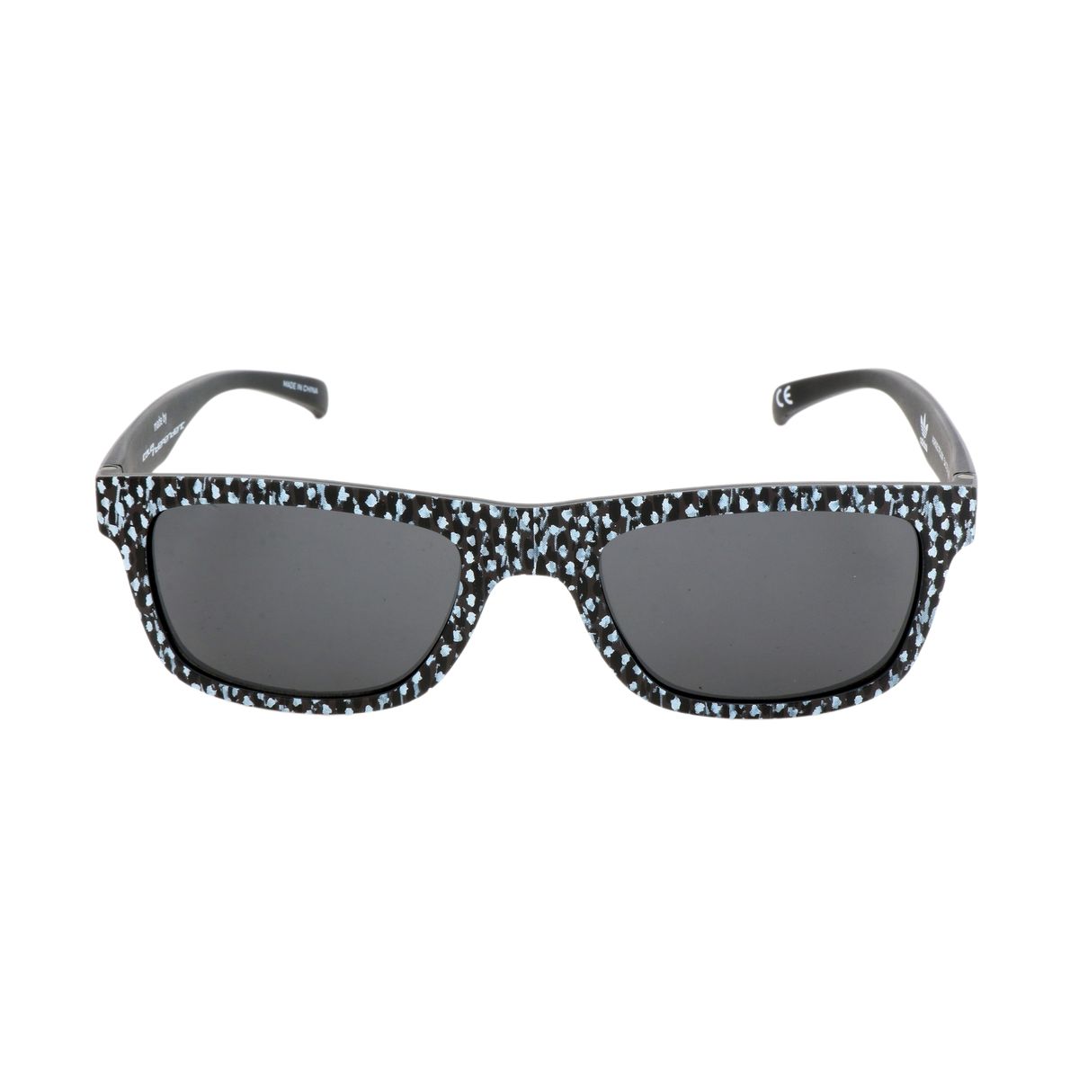 Gemusterte quadratische Sonnenbrille mit Vollrand