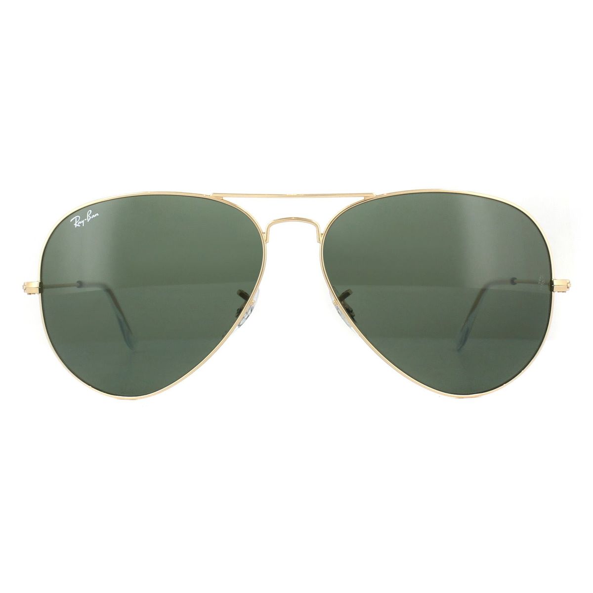 Klassische Pilotenbrille Gold Grün Linse