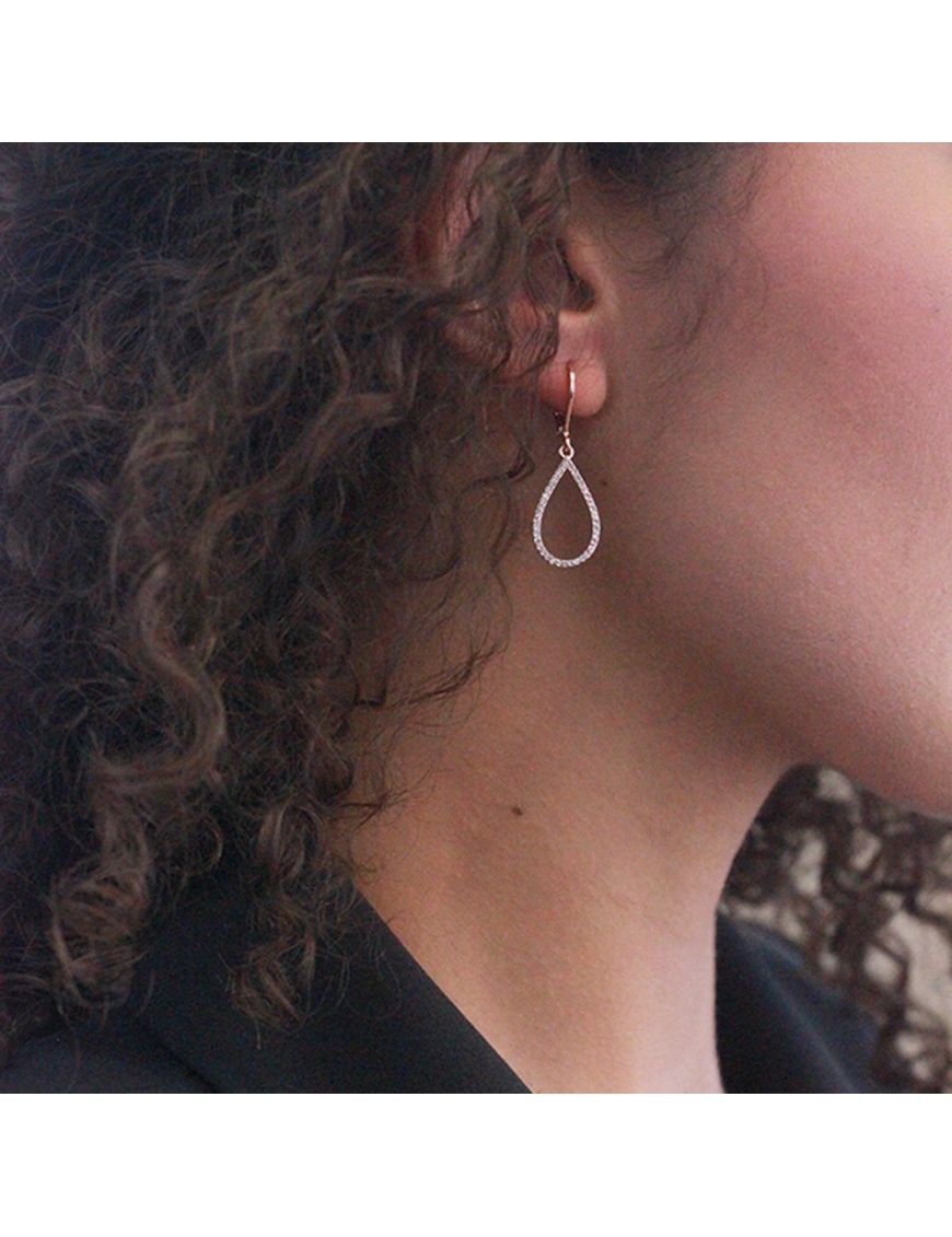 Elegante Kristall-Ohrhänger in Tropfenform