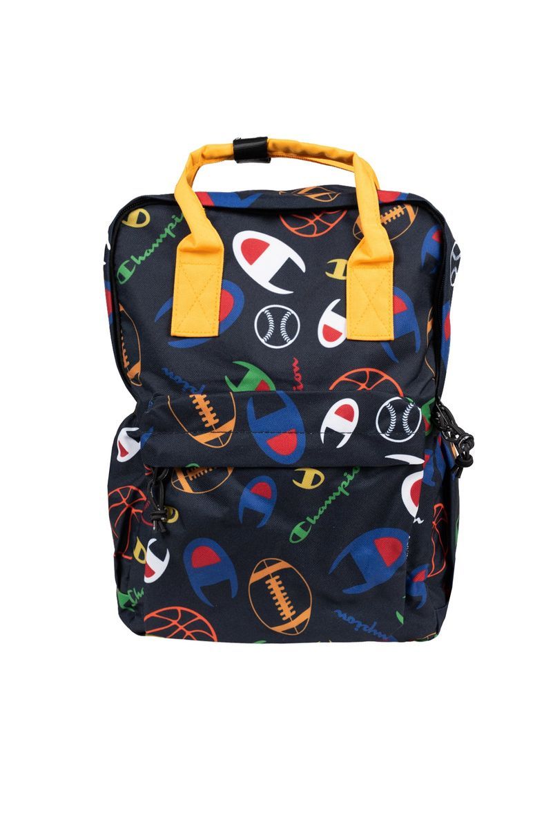 Rucksack mit lustigem Print und Logo