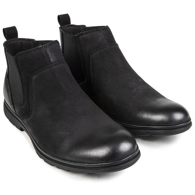 Lässige Nubukleder-Stiefel zum Schlüpfen