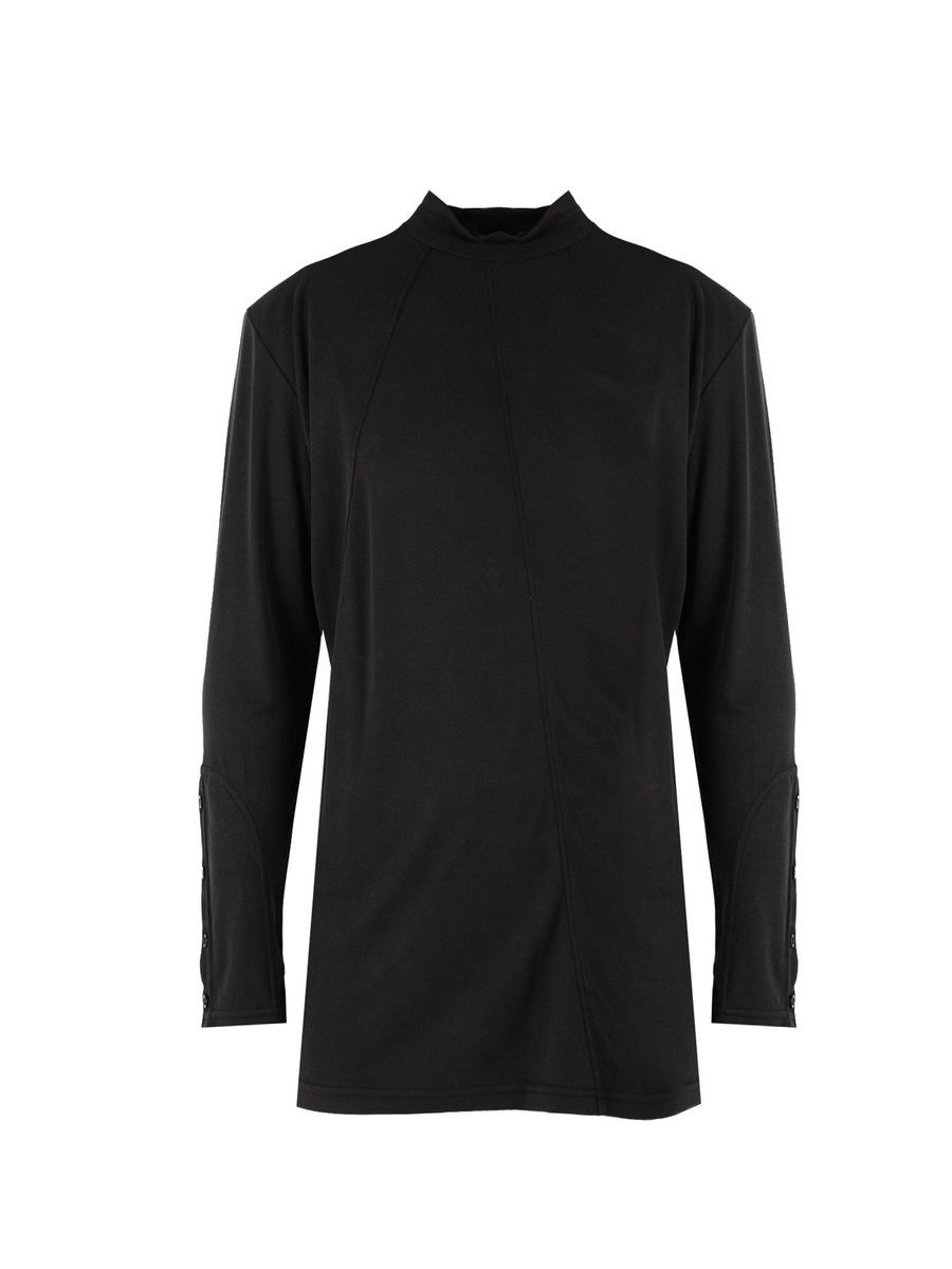 Herren Langarmshirt mit Stehkragen