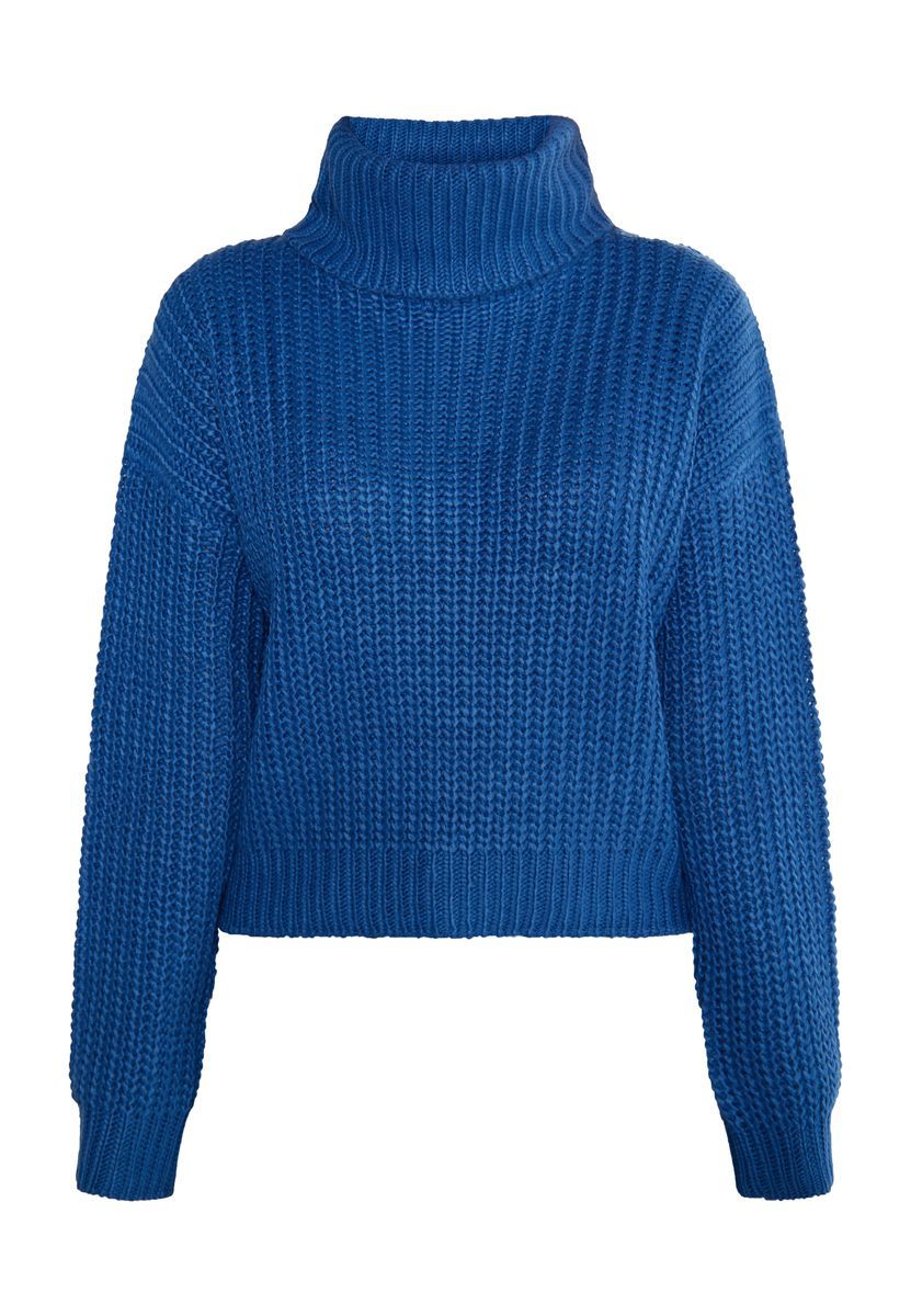 Klobiger Strick-Rollkragenpullover