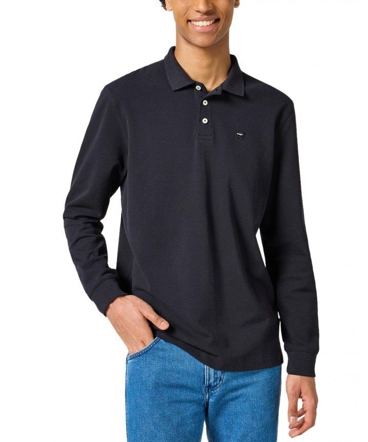Herren Langarm Poloshirt