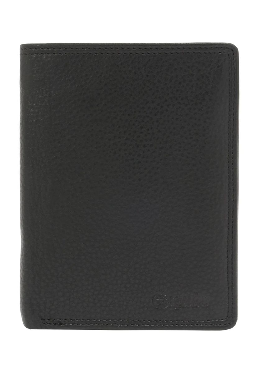 Esquire Scheintasche, aufklappbar, Leder, Hochformat, für Herren, schwarz