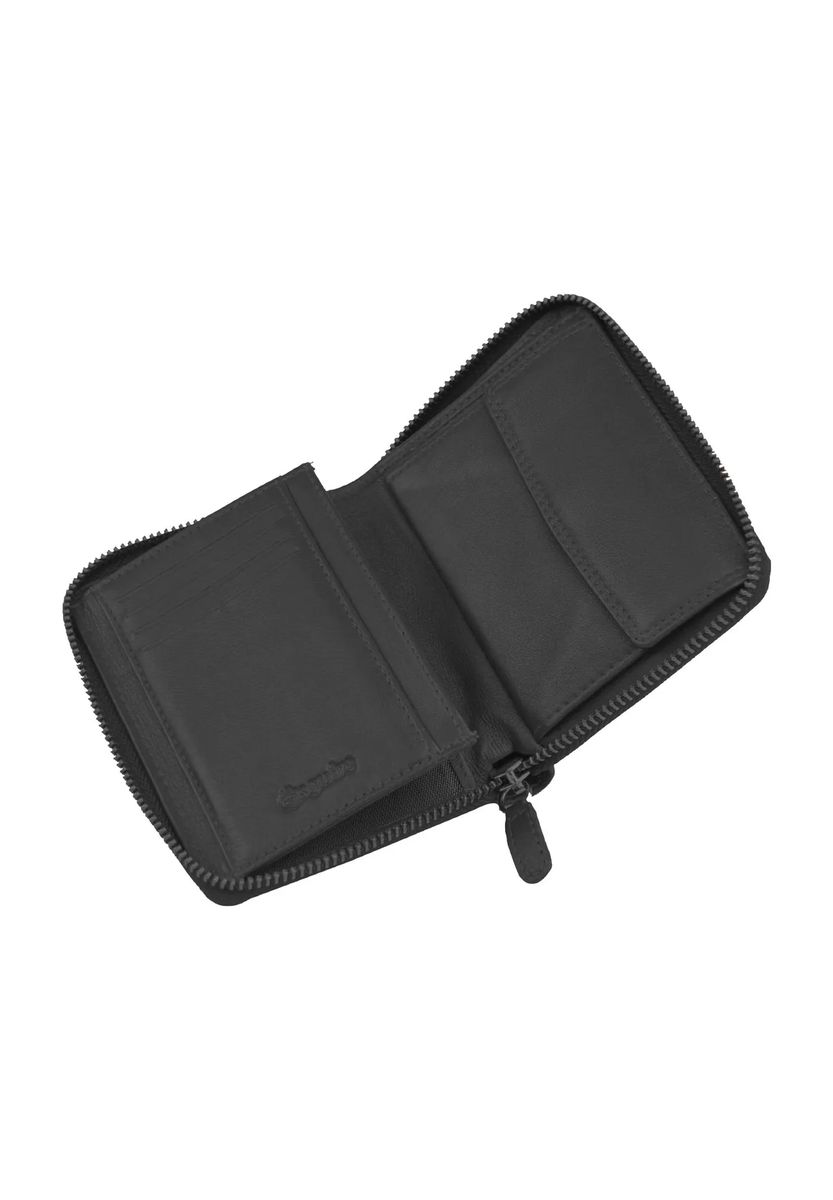 Esquire Geldbörse "Duo", Logoprägung, Leder, uni, für Damen, schwarz, 99