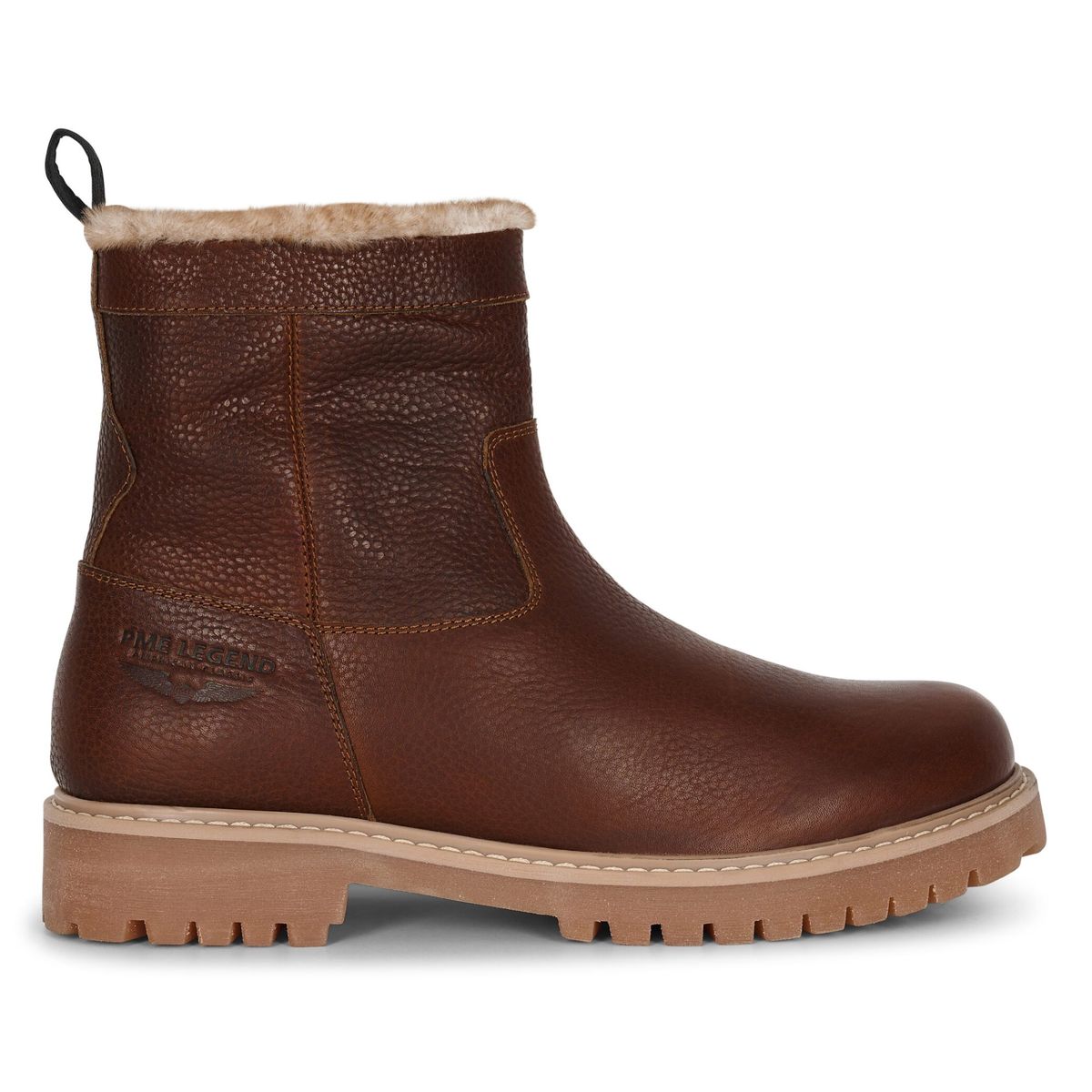 Warm gefütterte Leder-Stiefeletten