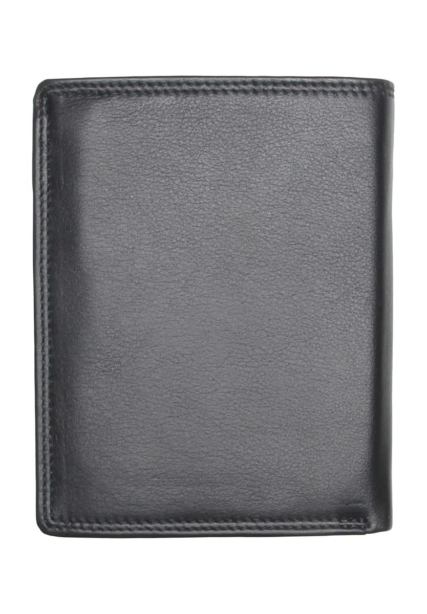 Esquire Geldbörse, Leder, Hochformat, uni, für Herren, schwarz