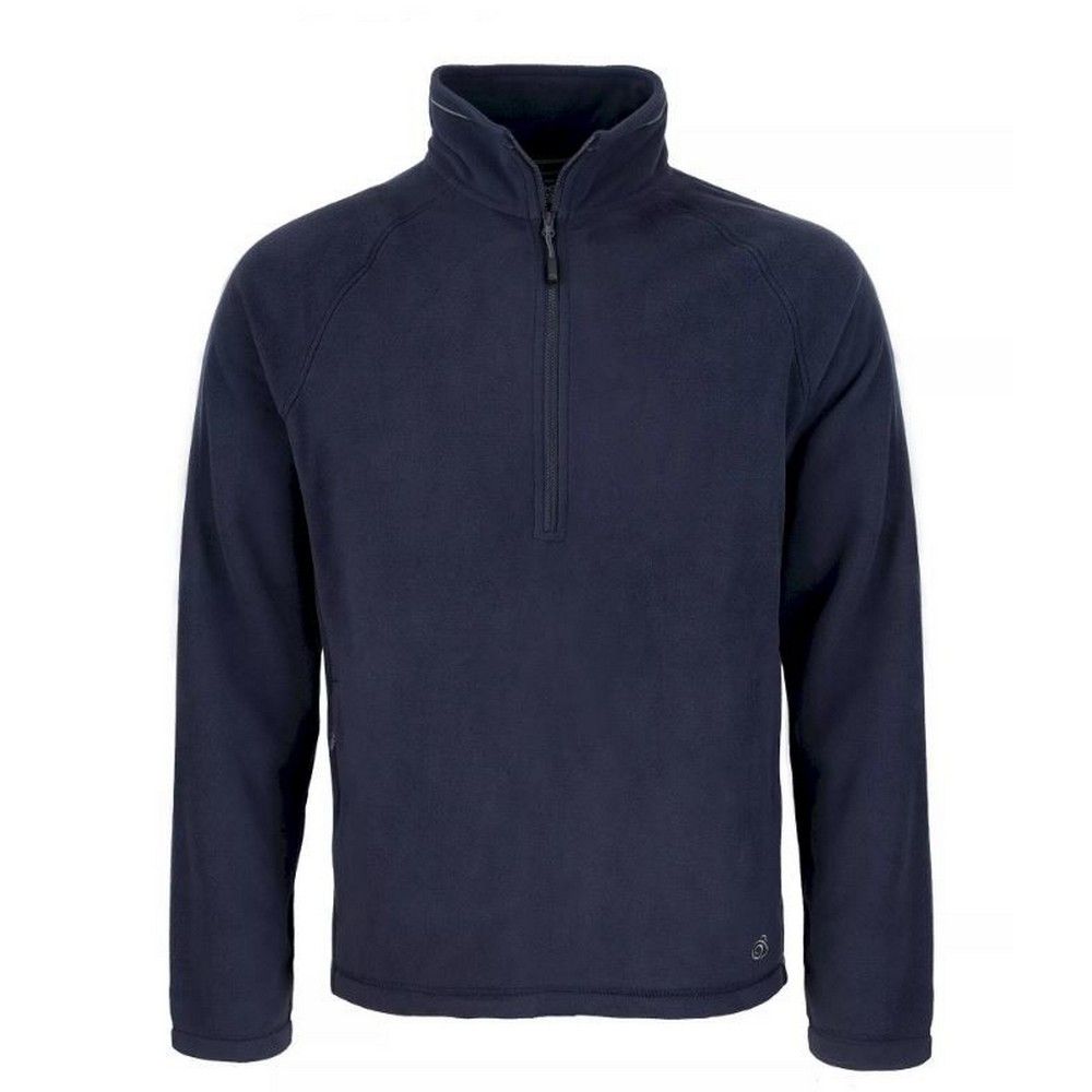 Leichter Microfleece-Pullover mit Halbreißverschluss