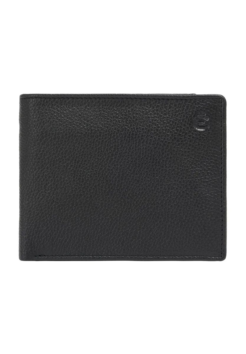 Klassische Bifold-Geldbörse aus genarbtem Leder