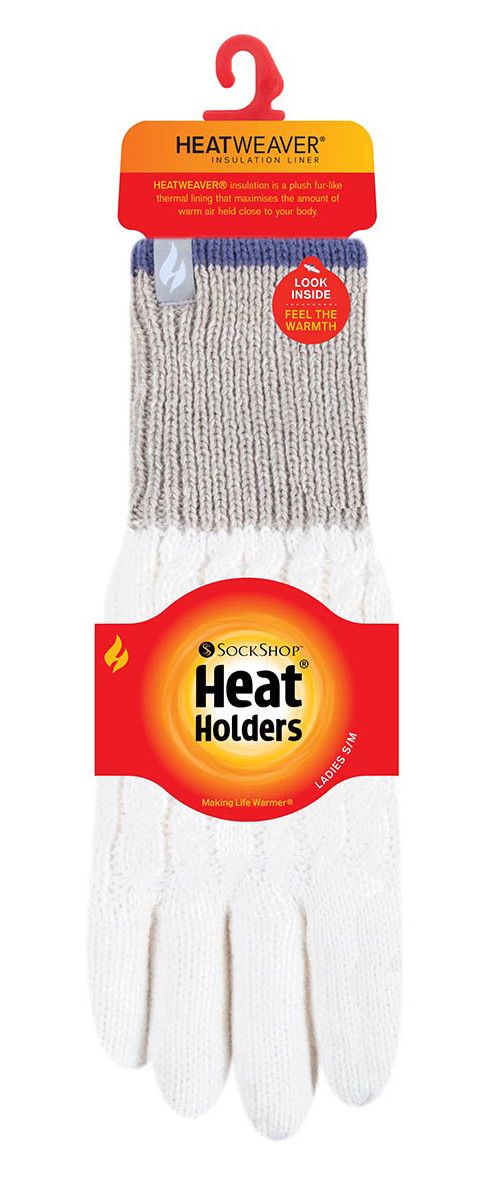 Warme Zopfstrick Thermohandschuhe