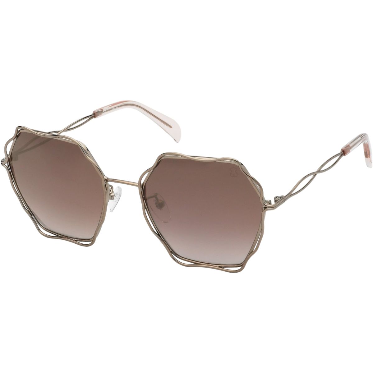 Ausdrucksstarke Sonnenbrille mit Drahtrahmen