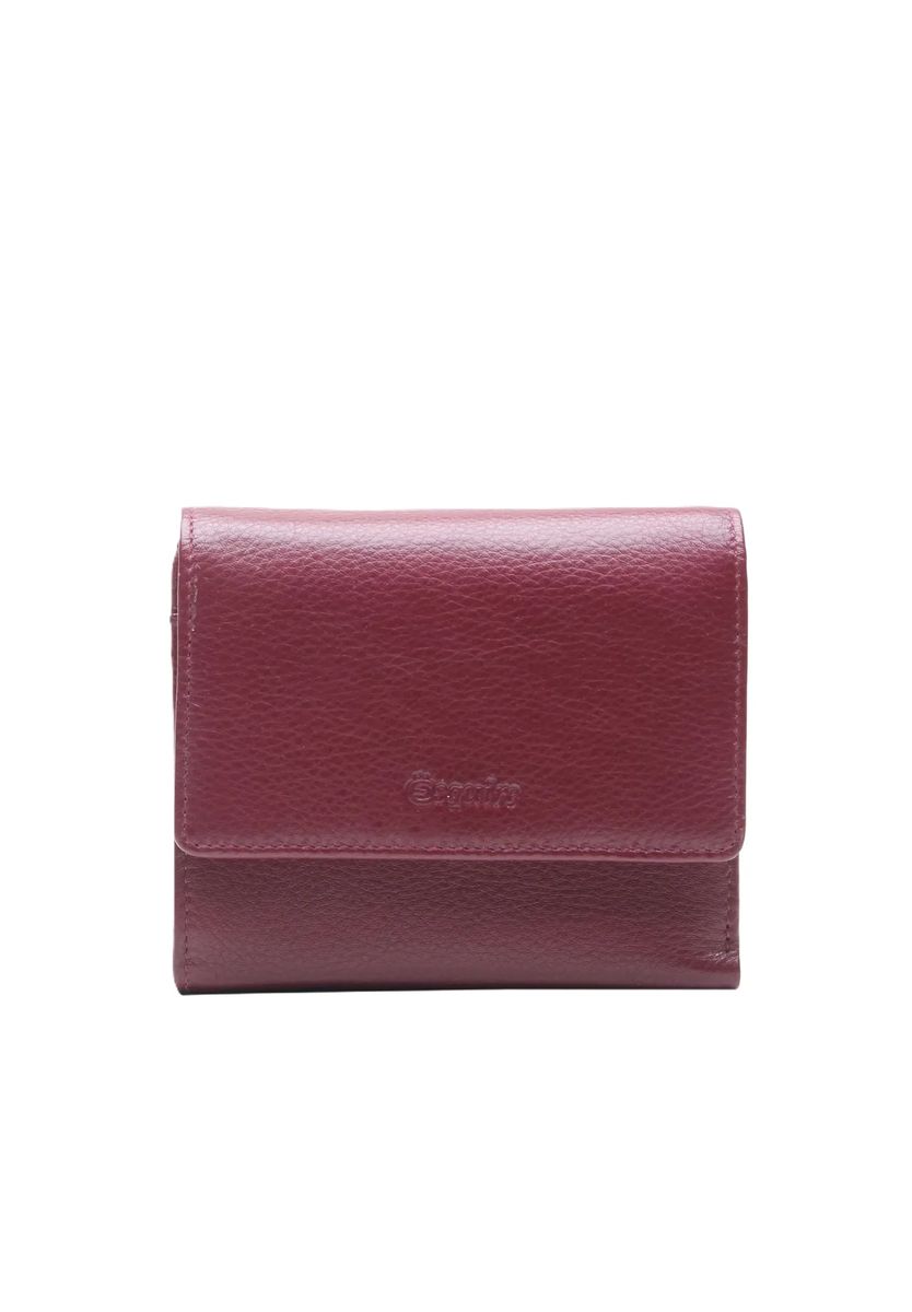 Esquire Geldbörse, Leder, Logo-Prägung, für Damen, rot