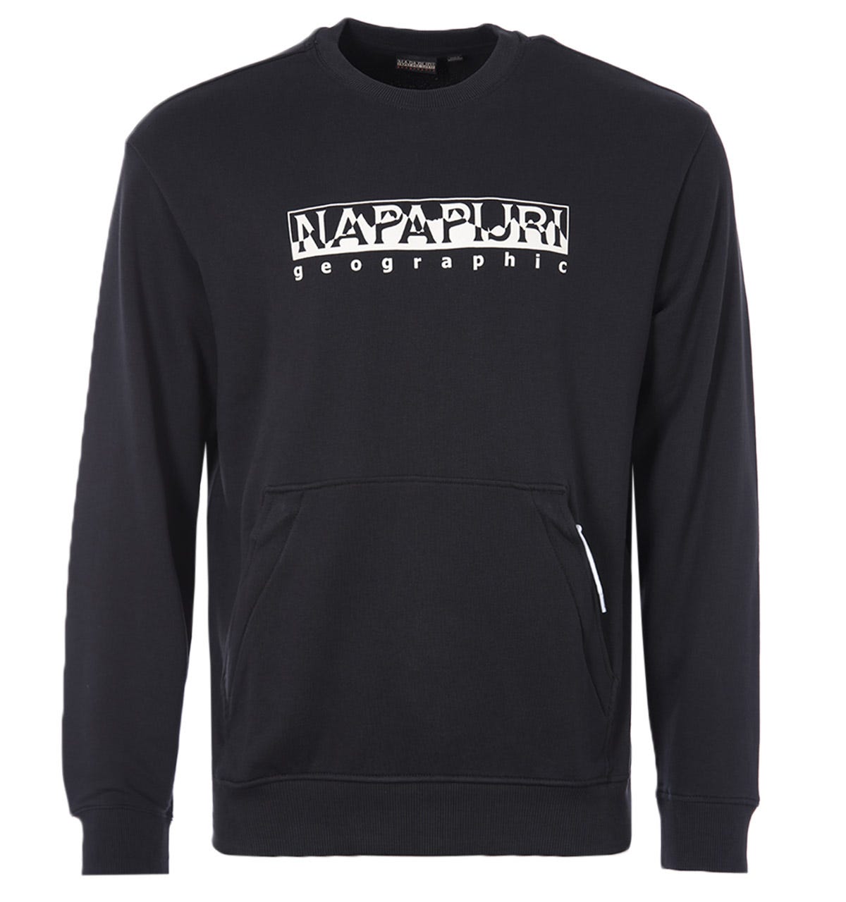Herren Sweatshirt mit Logo-Print und Tasche