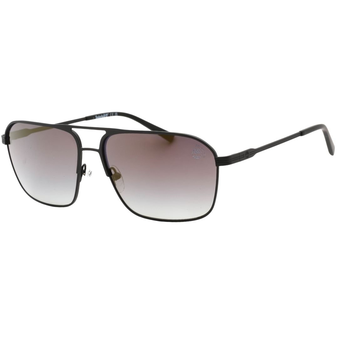 Matte quadratische Pilotenbrille