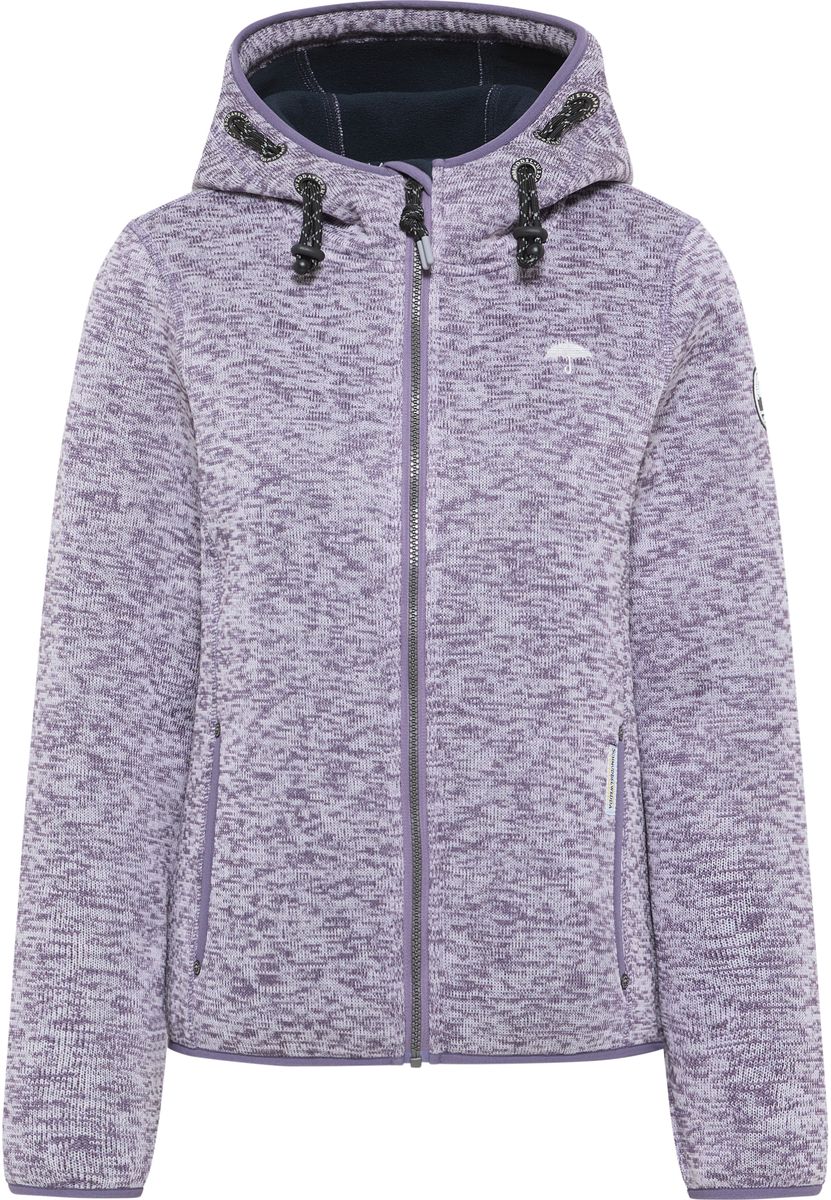 Damen Strickfleecejacke mit Kapuze
