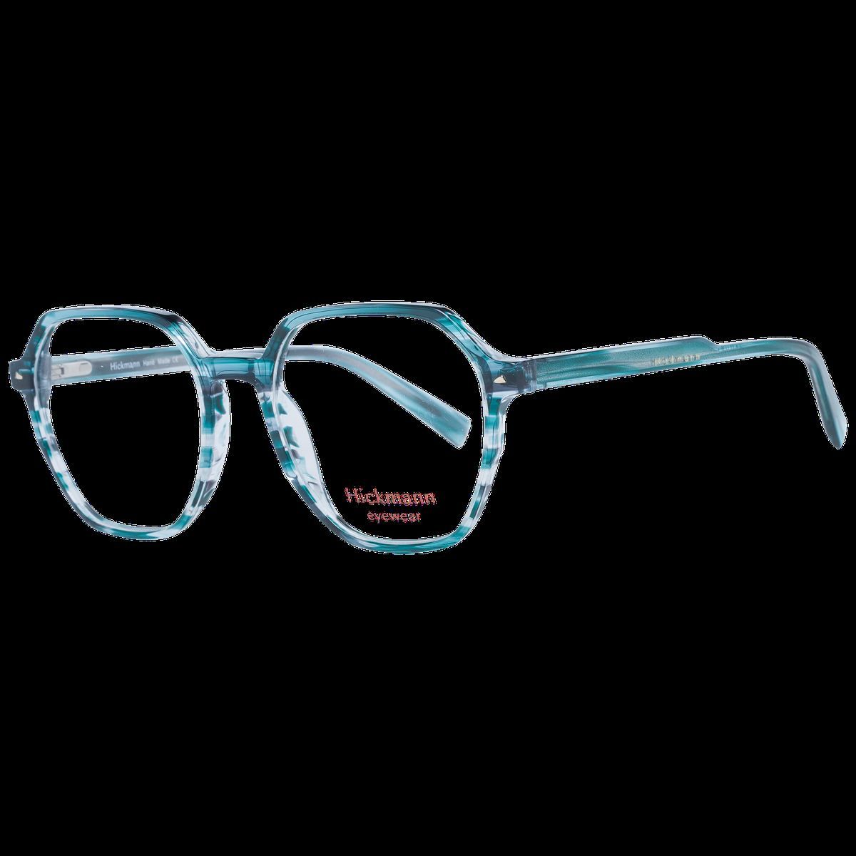 Polygonale optische Fassung in blaugrünem Acetat