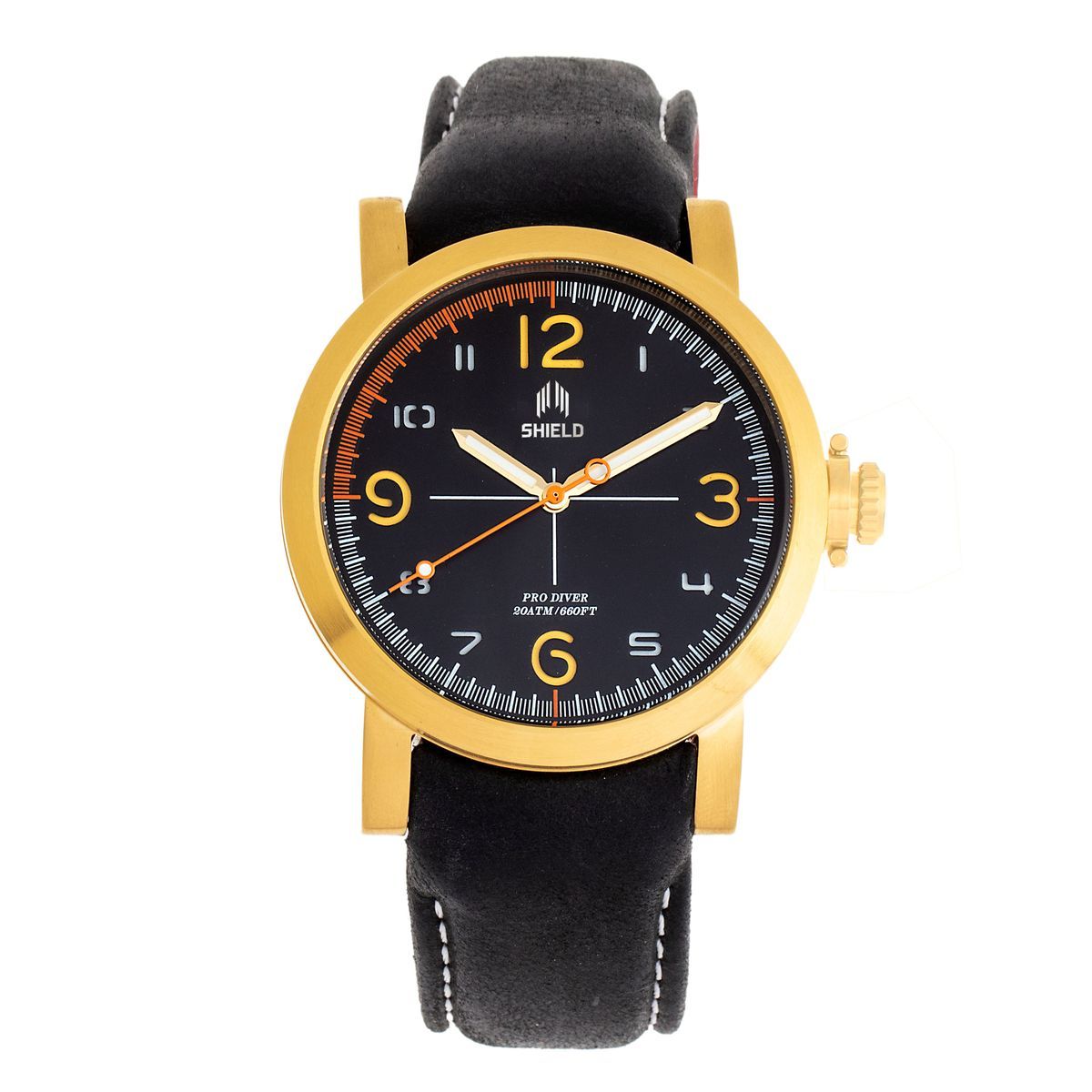 Klassische Goldfarbene Pro Diver Uhr