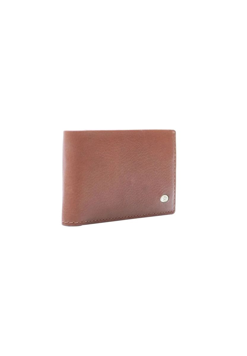 Klassische Lederbrieftasche mit RFID-Schutz