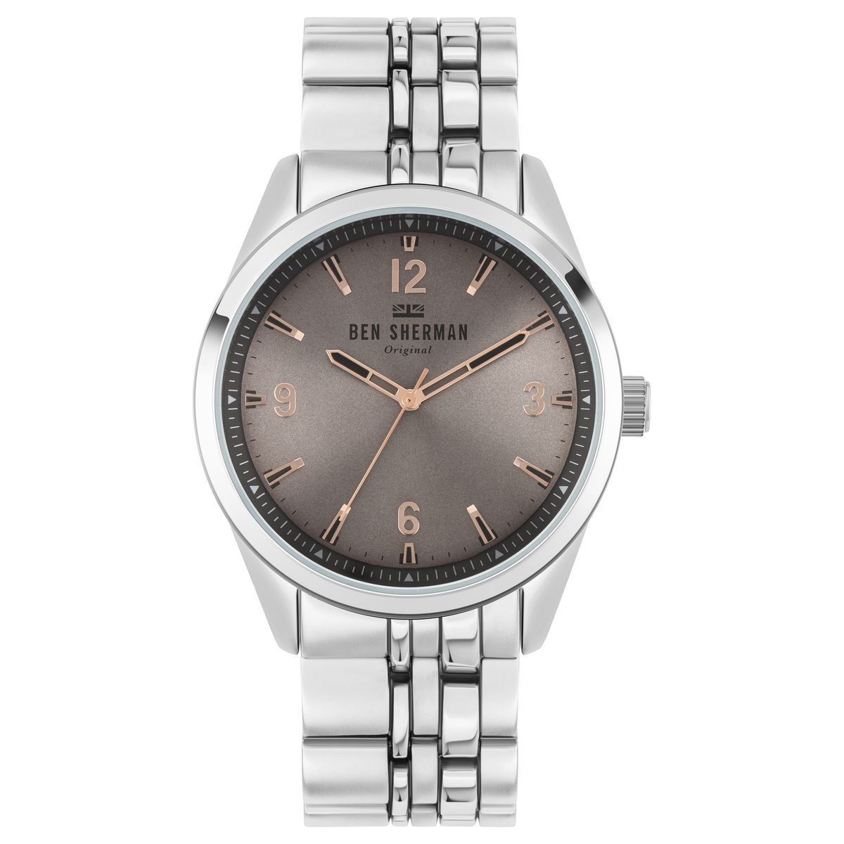 Elegante Quarzuhr mit Edelstahlarmband